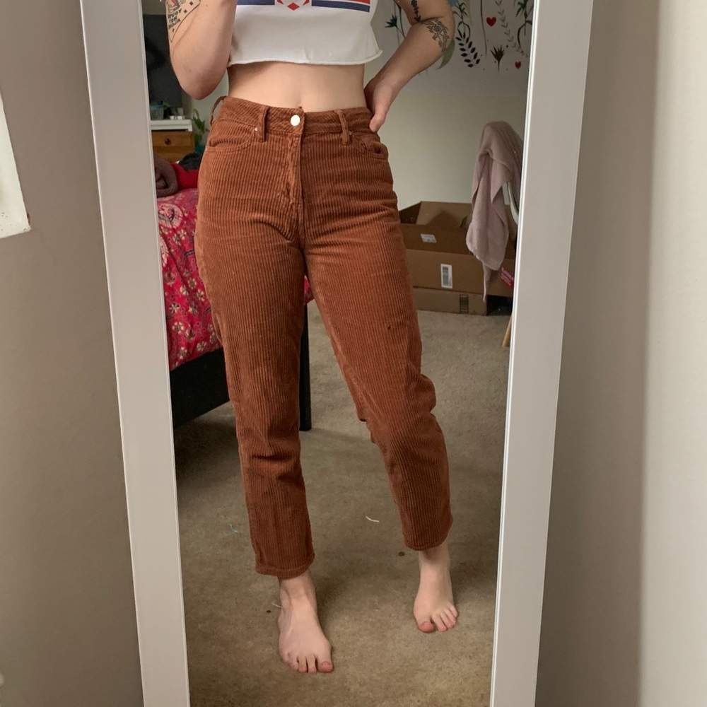 Burnt Orange Corduroy Pants